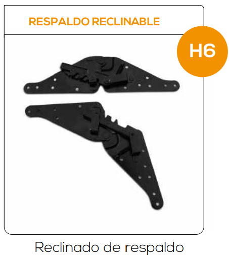 Respaldo Reclinable - Reclinado de respaldo